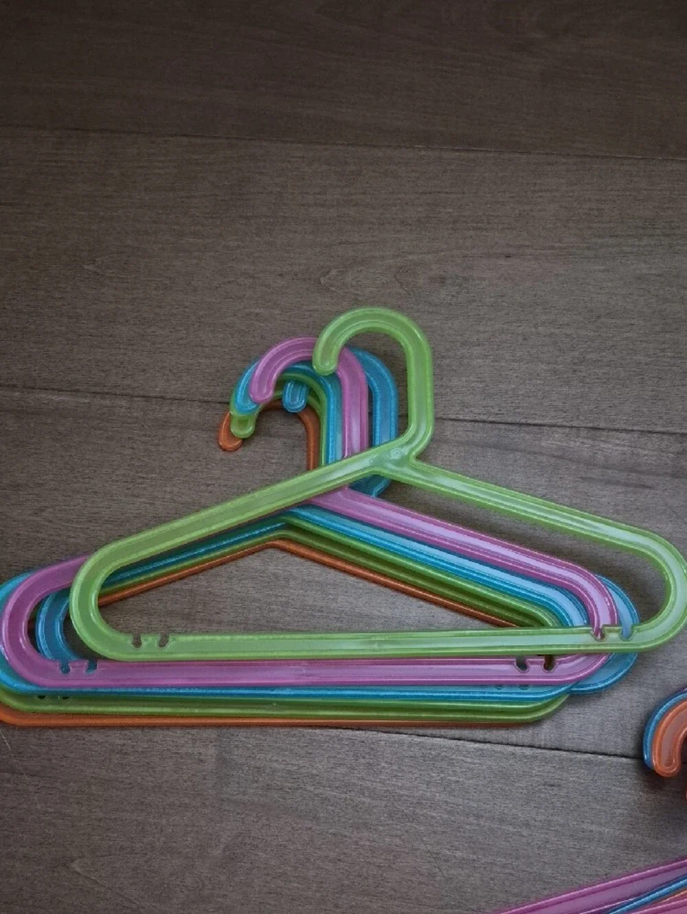 IKEA Colorful Plastic Kids Hangers - Pink, Blue, Green, Orange